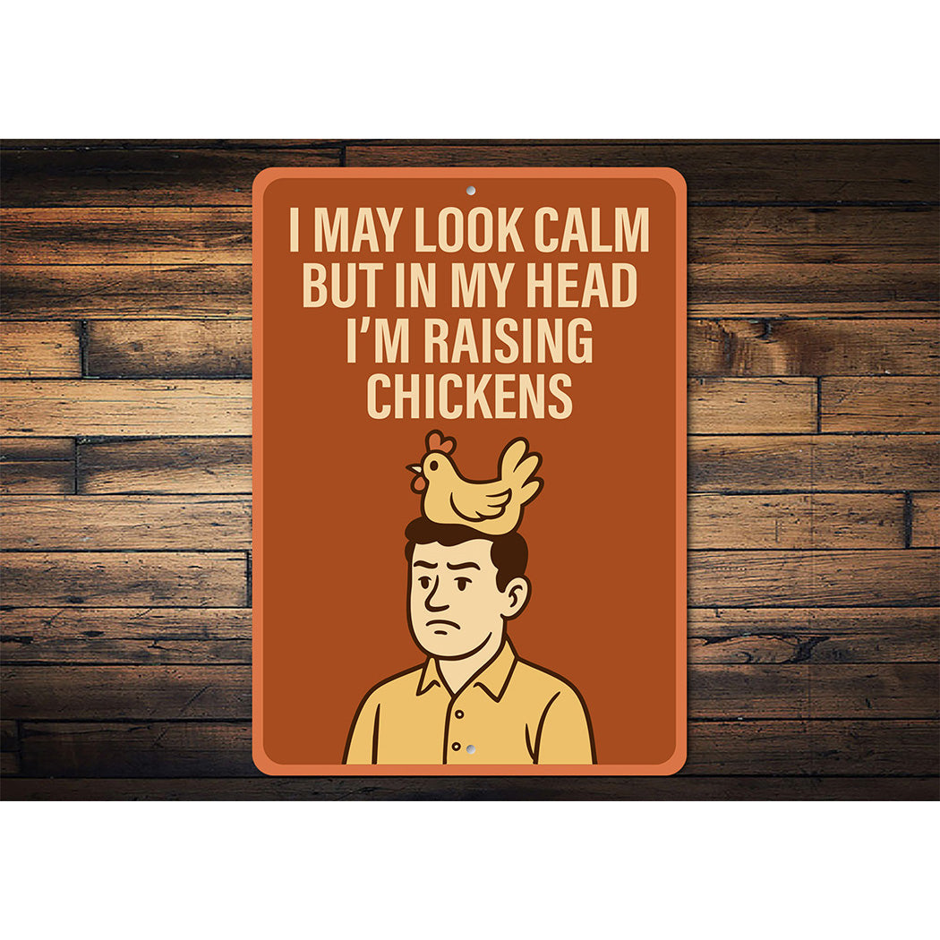 Chicken Lover I May Look Calm But I'm Raising Chickens