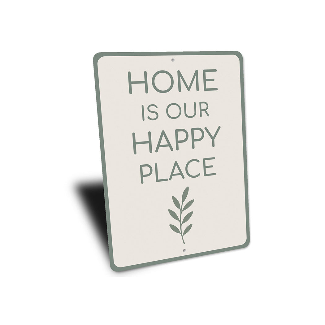 Home Is Our Happy Place Metal Sign Heartwarming Wall Decor