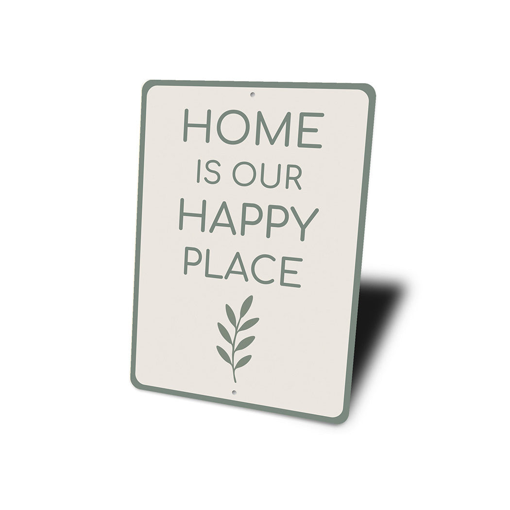 Home Is Our Happy Place Metal Sign Heartwarming Wall Decor