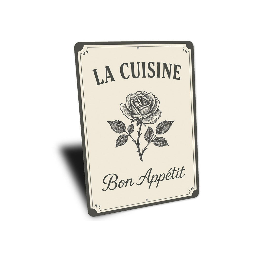 La Cuisine Bon Appétit Aluminum Sign French Kitchen Decor