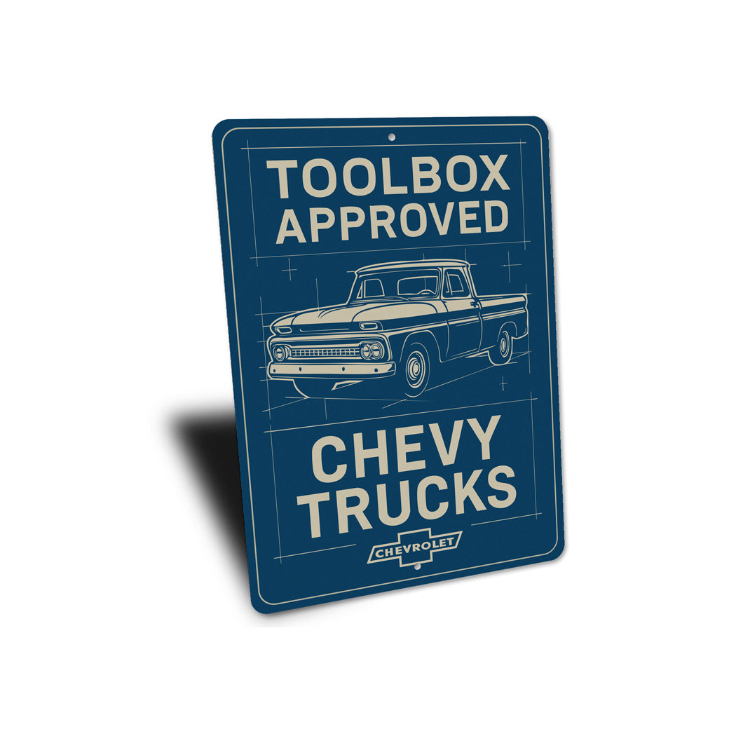 Chevy Trucks Toolbox Approved Chevrolet Signs
