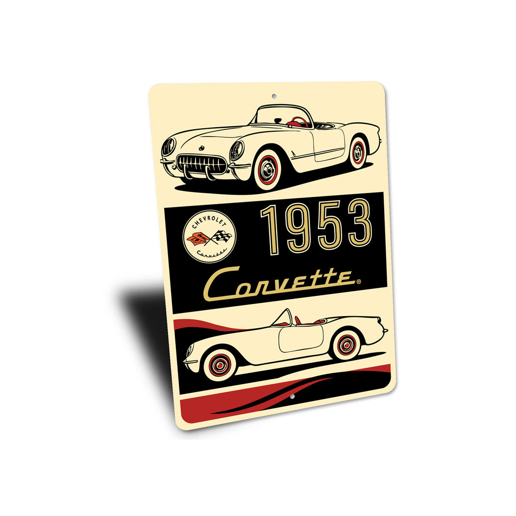 C1 Corvette 1953 Classic Chevrolet Sign