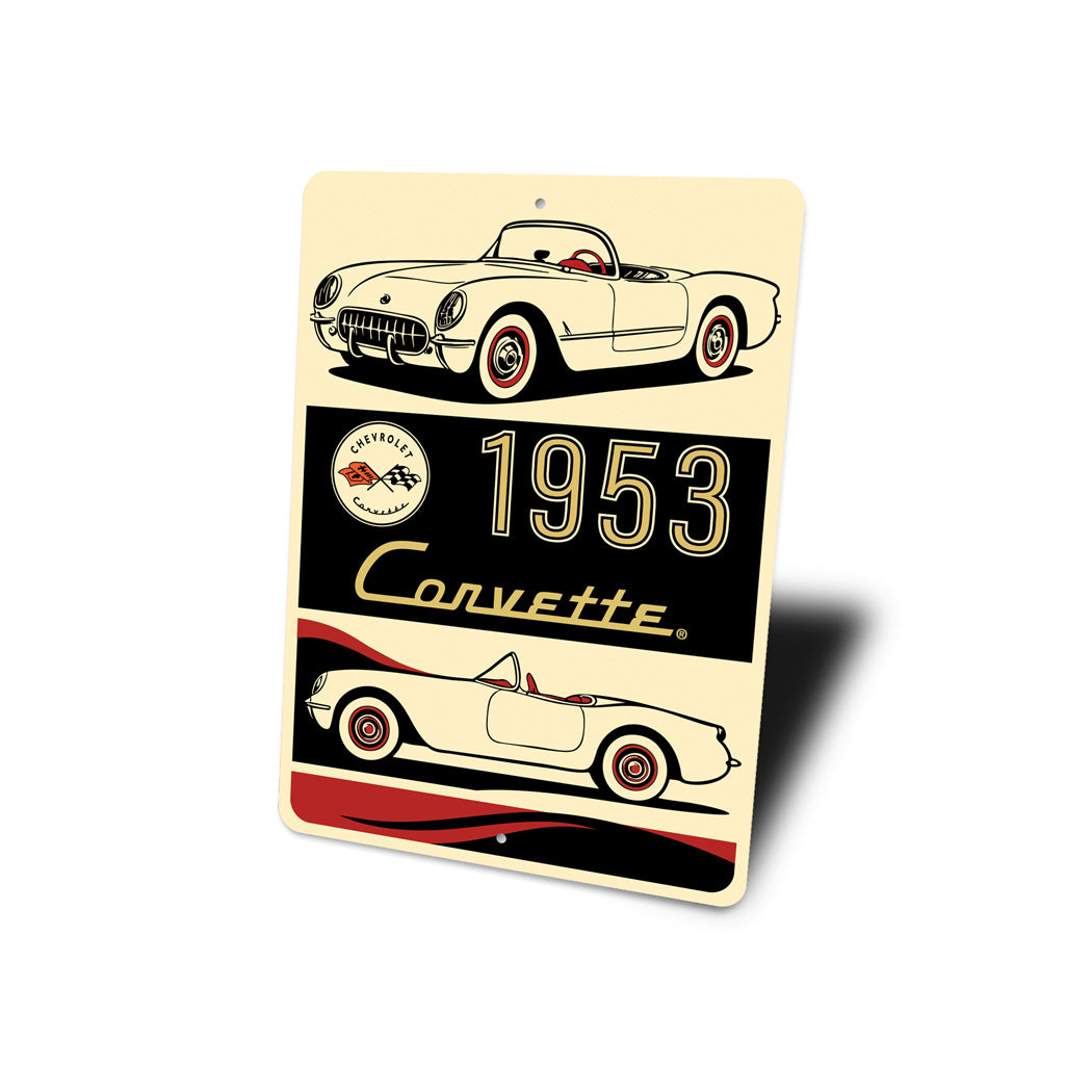 C1 Corvette 1953 Classic Chevrolet Sign