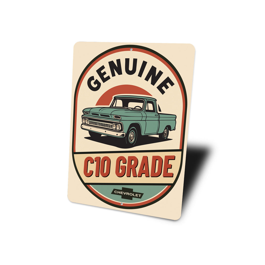 Genuine C10 Grade Chevy Trucks Chevrolet Sign