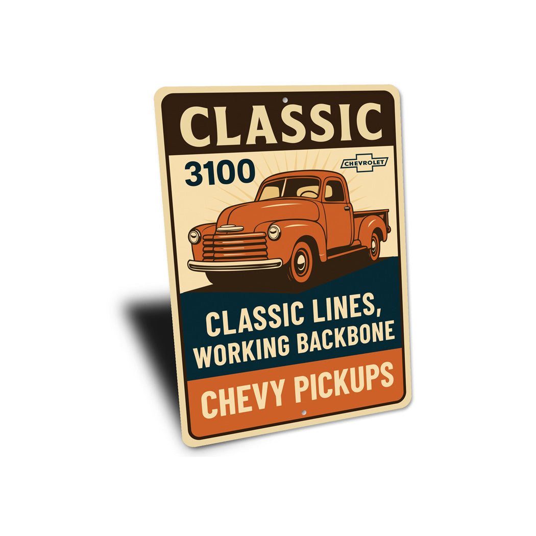Chevy Pickups Classic 3100 Classic Lines Working Backbone