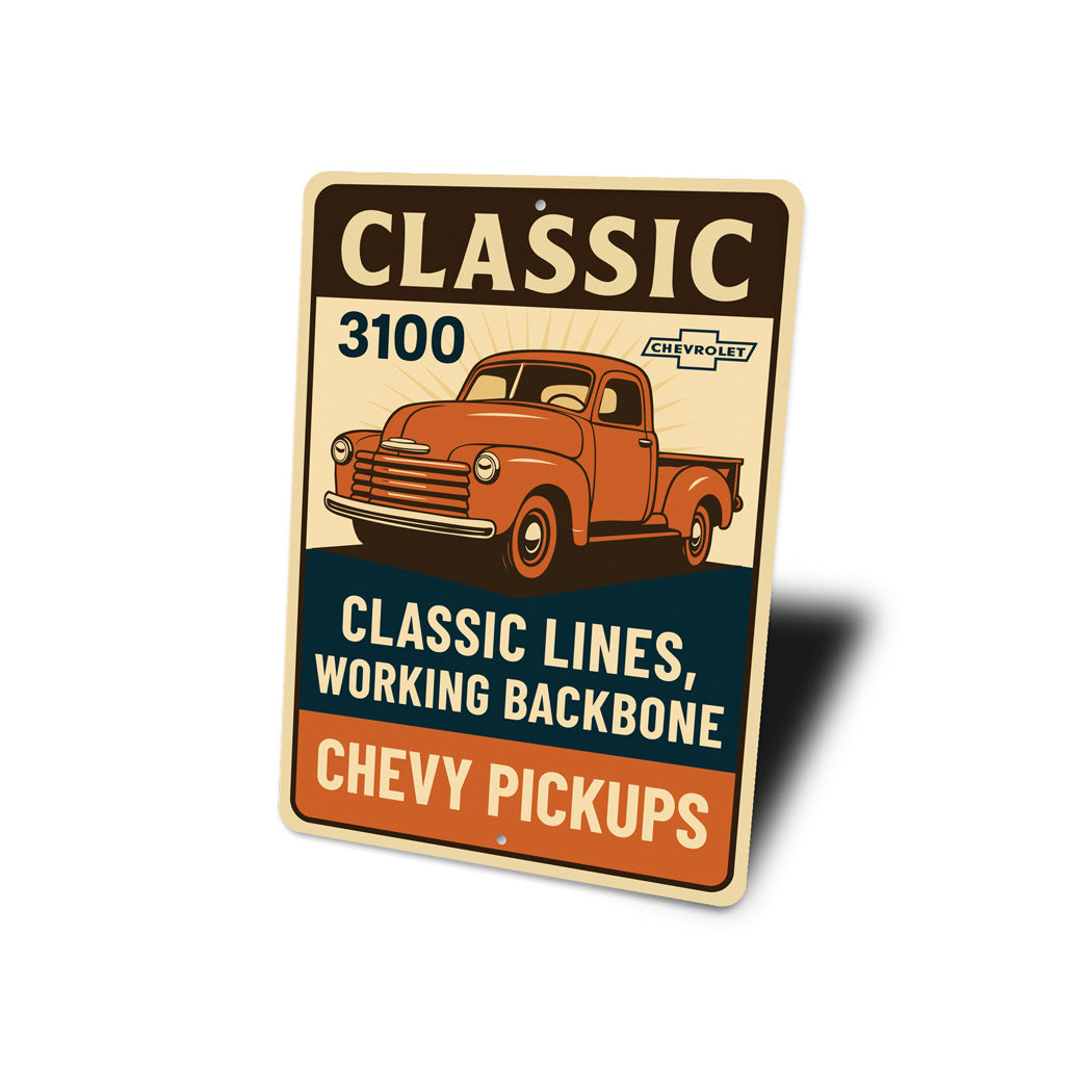 Chevy Pickups Classic 3100 Classic Lines Working Backbone