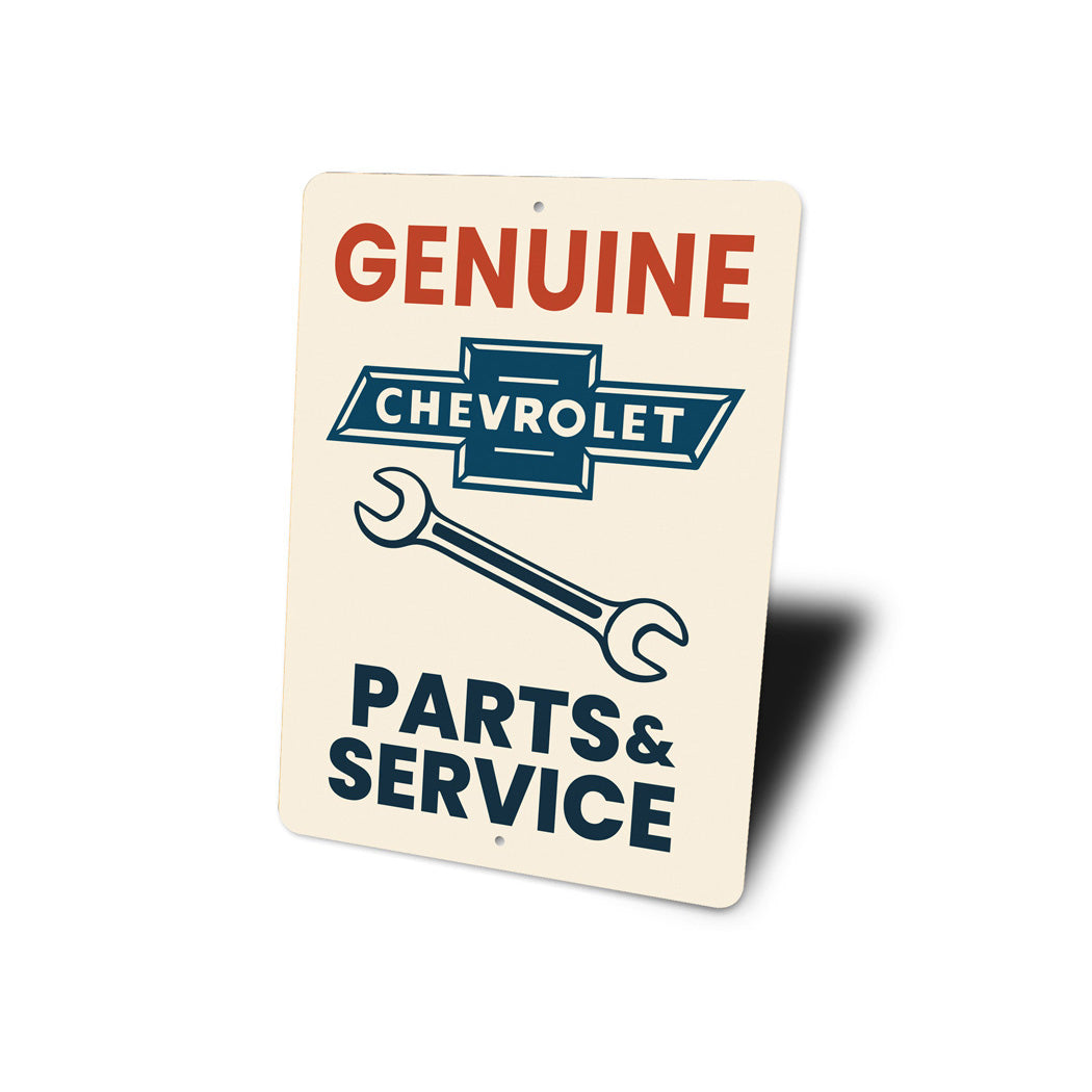 Genuine Parts And Service Wrench Sign