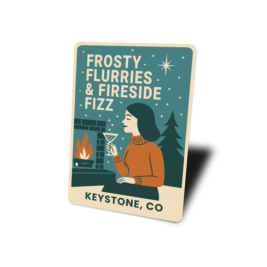 Frosty Flurries And Fireside Fizz Keystone Colorado Sign