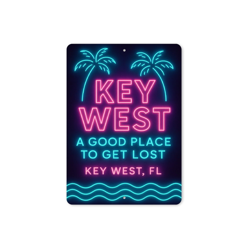 Key West A Good Place To Get Lost Neon Sign