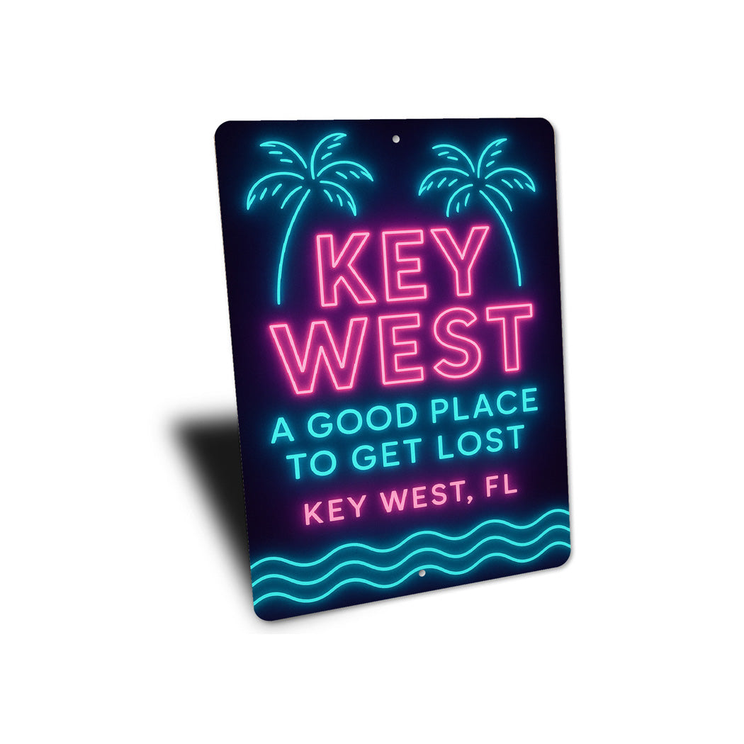 Key West A Good Place To Get Lost Neon Sign