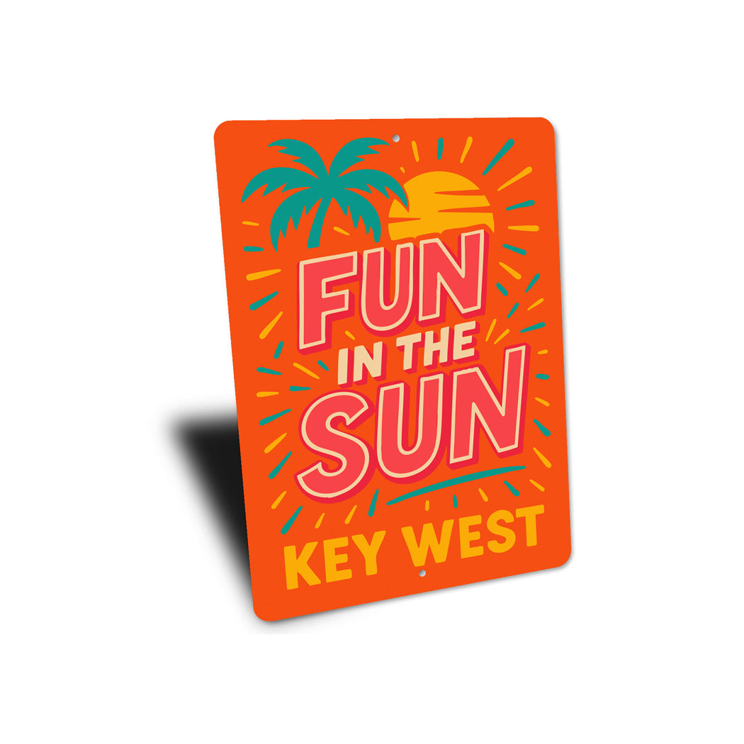 Fun In The Sun Key West Beach Vibes Poster Sign