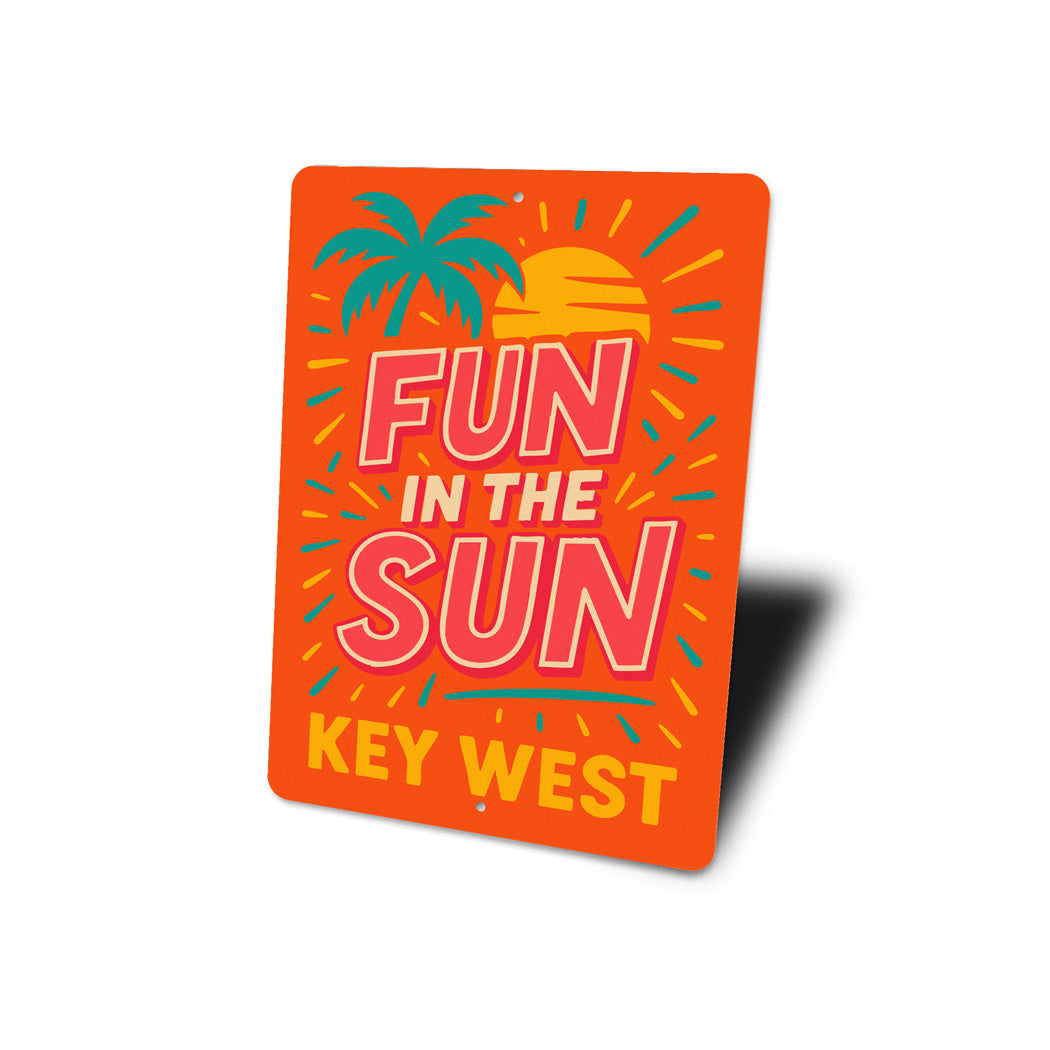 Fun In The Sun Key West Beach Vibes Poster Sign