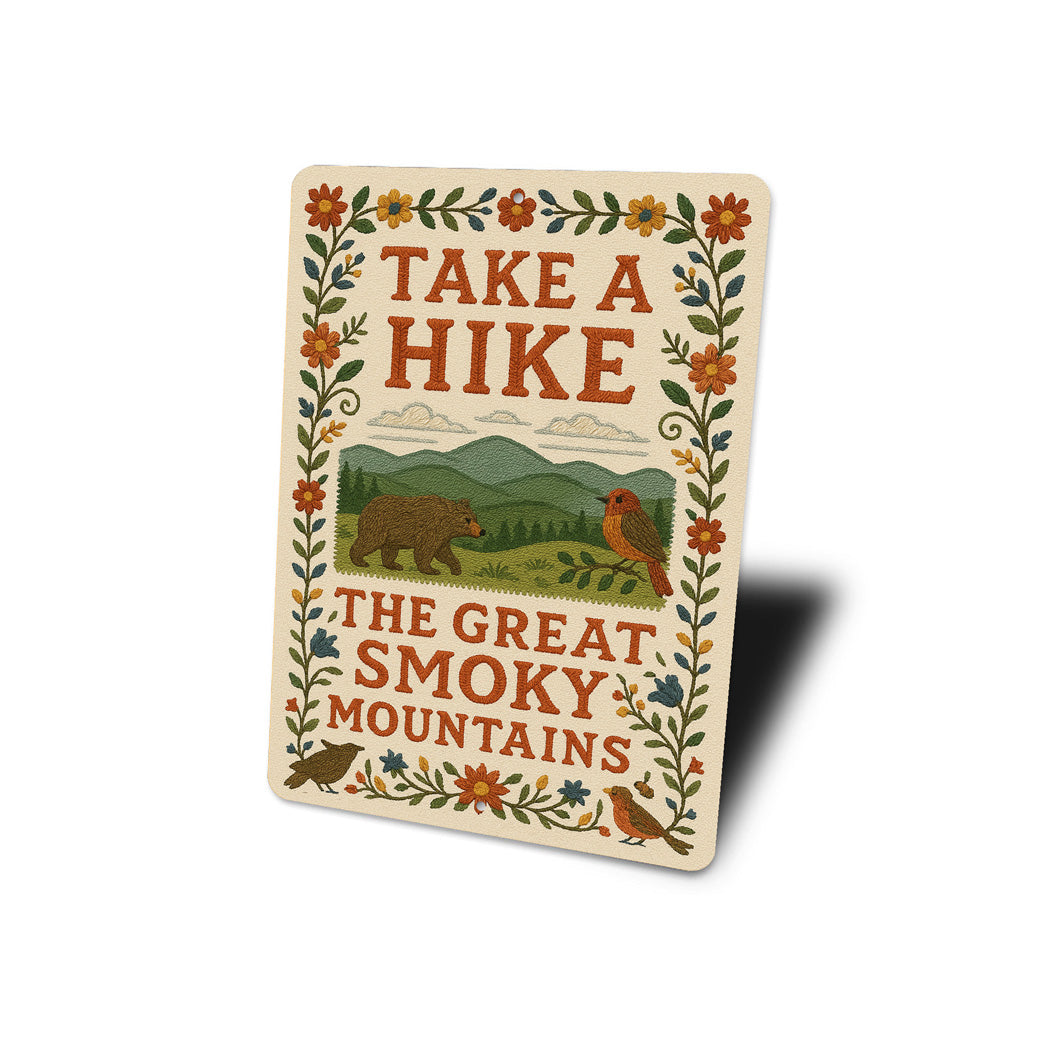 Take a Hike Smoky Mountains Sign