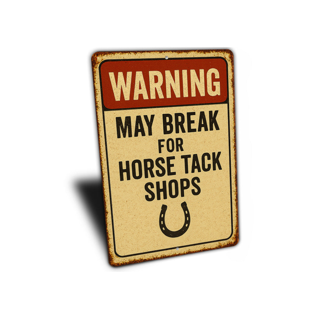 Horse Tack Shops Horshoe Equestrian Rustic Sign