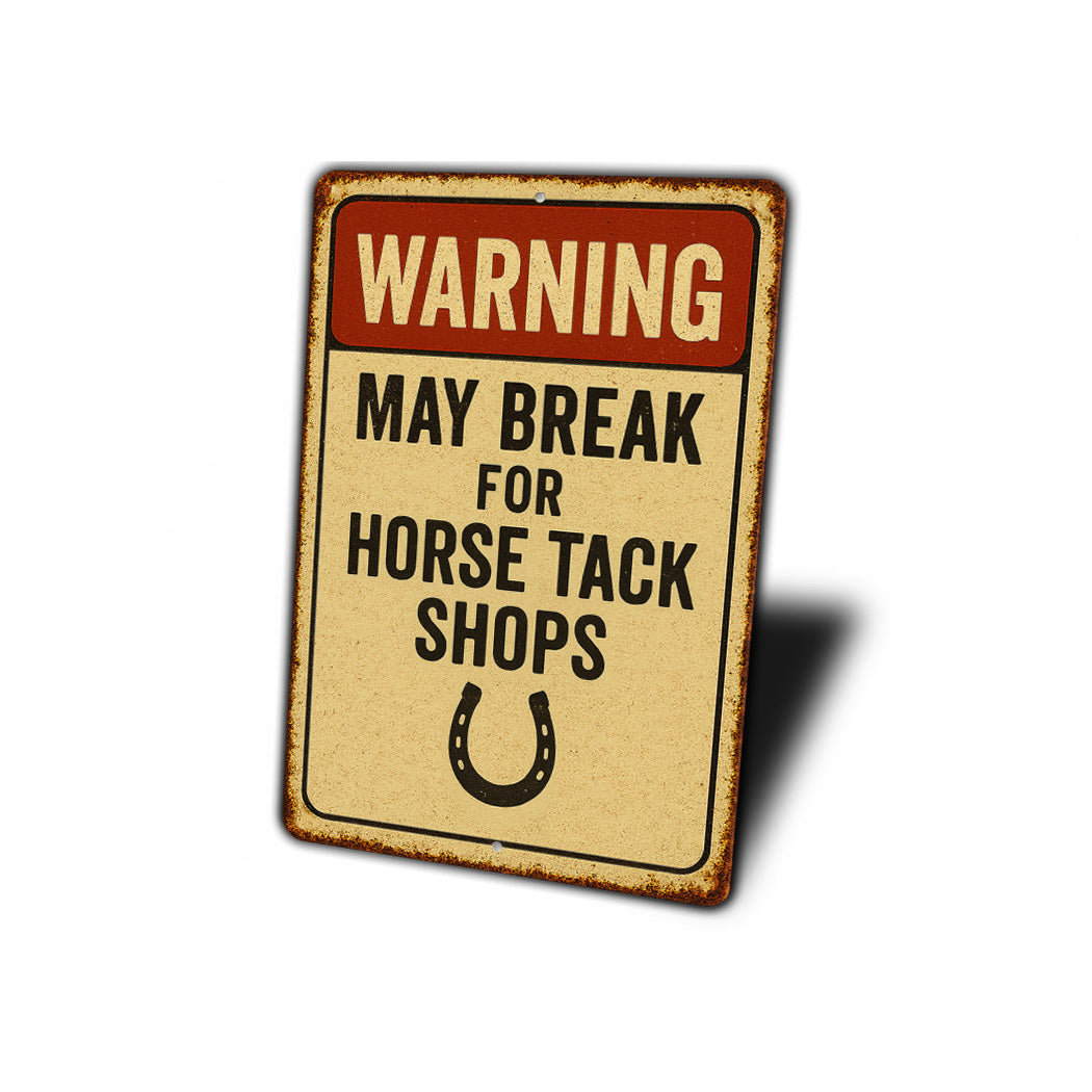 Horse Tack Shops Horshoe Equestrian Rustic Sign