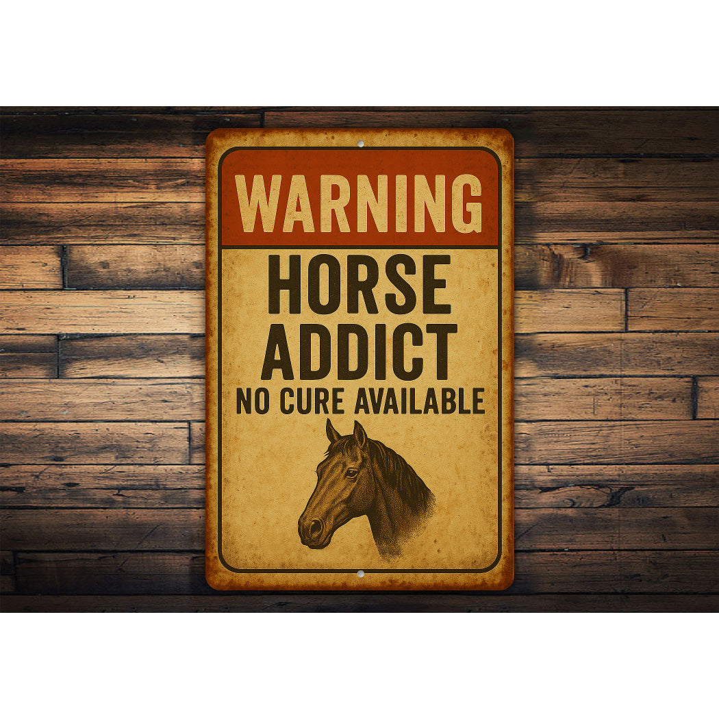 Equestrian Horse Farm Ranch Funny Rustic Sign