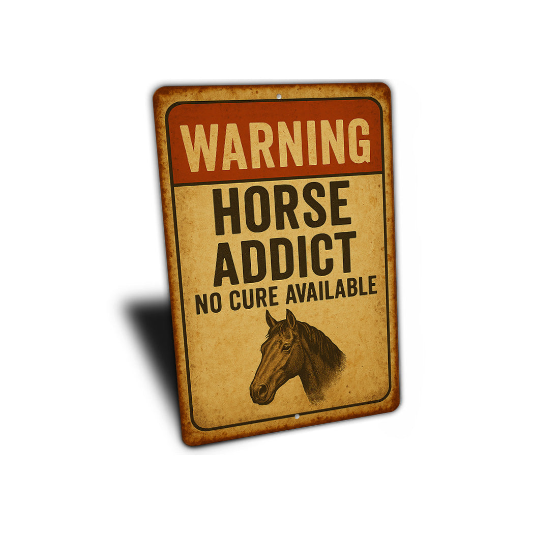 Equestrian Horse Farm Ranch Funny Rustic Sign