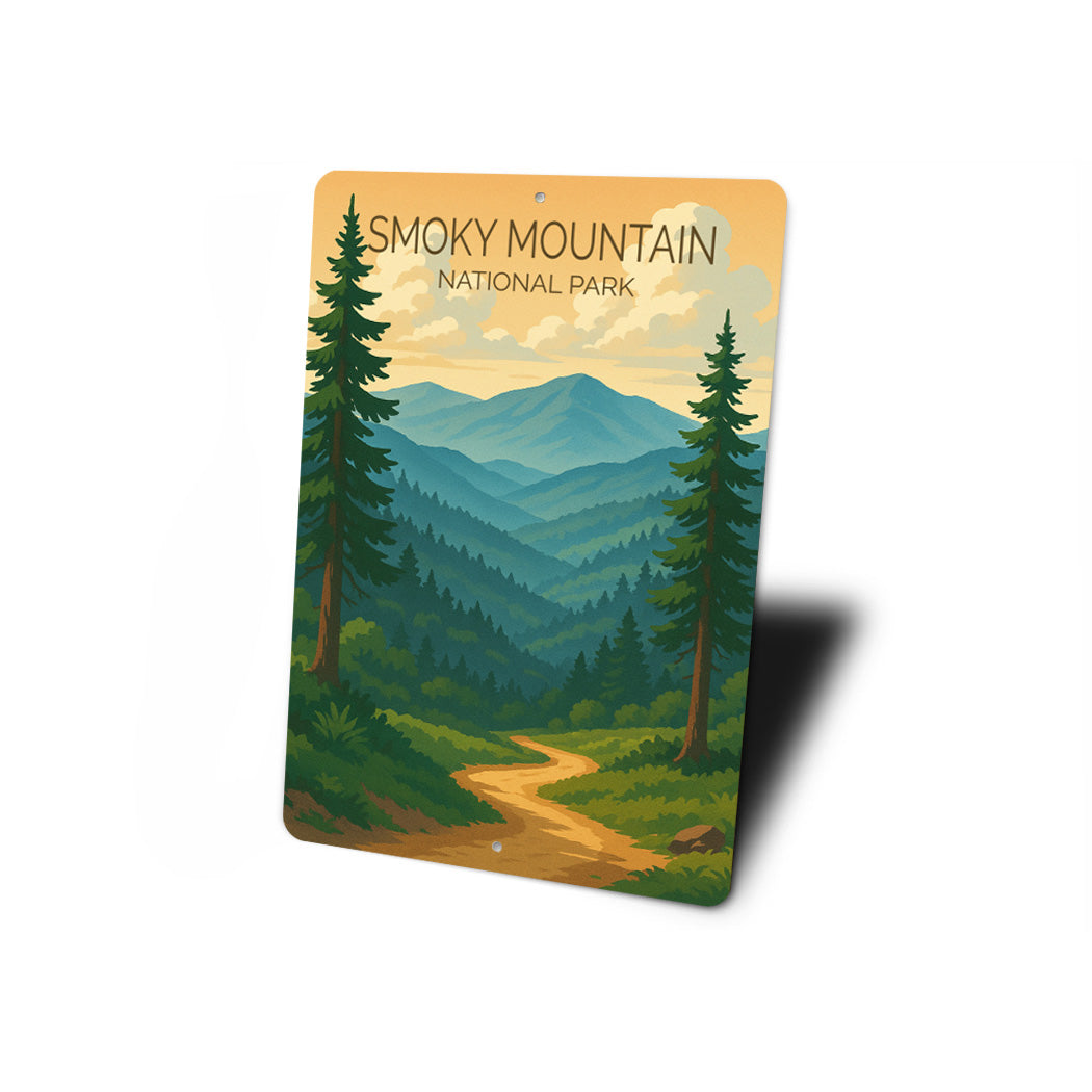 Smoky Mountain National Park Sign