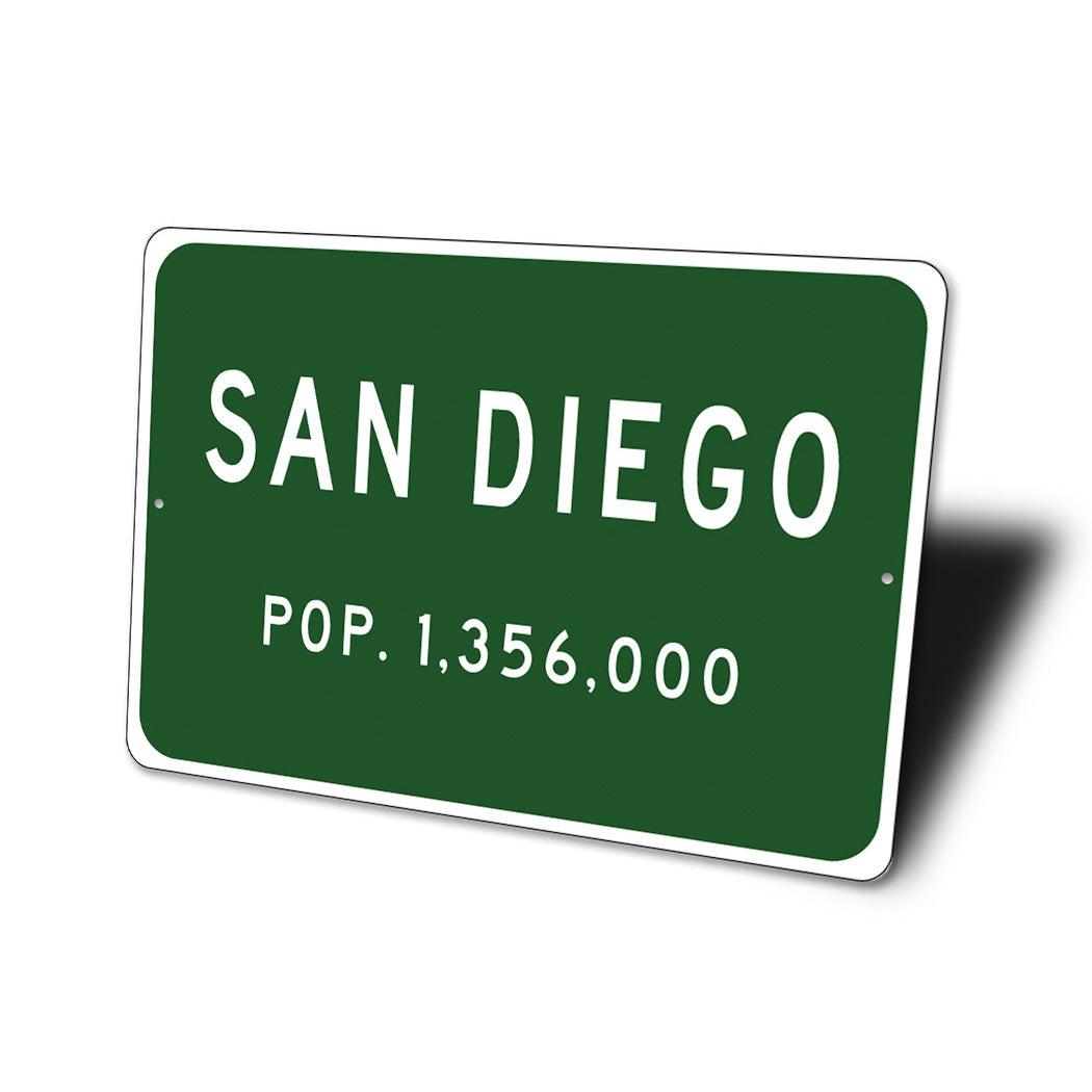 Population City Limit Sign