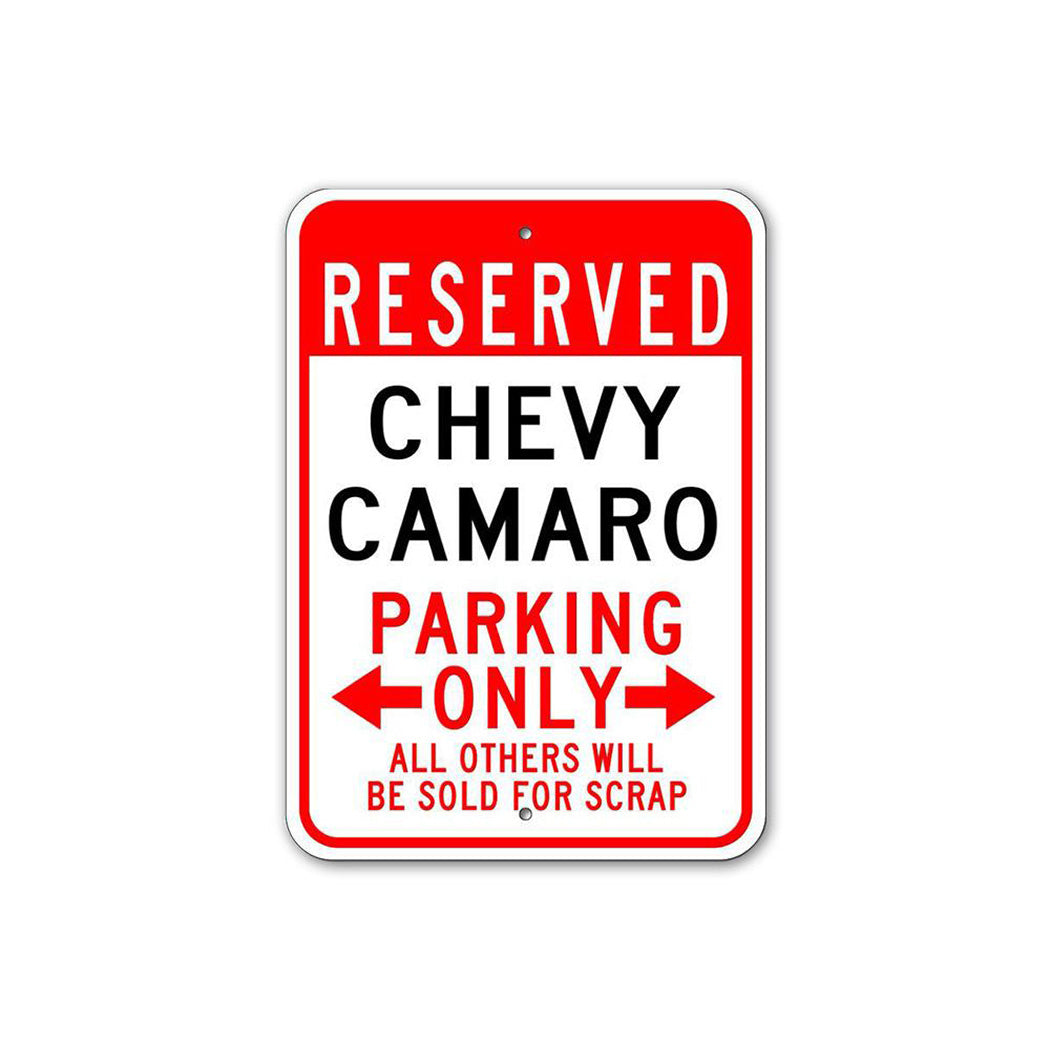 Reserved Chevy Camaro Sign