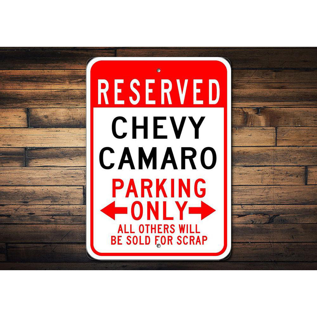 Reserved Chevy Camaro Sign