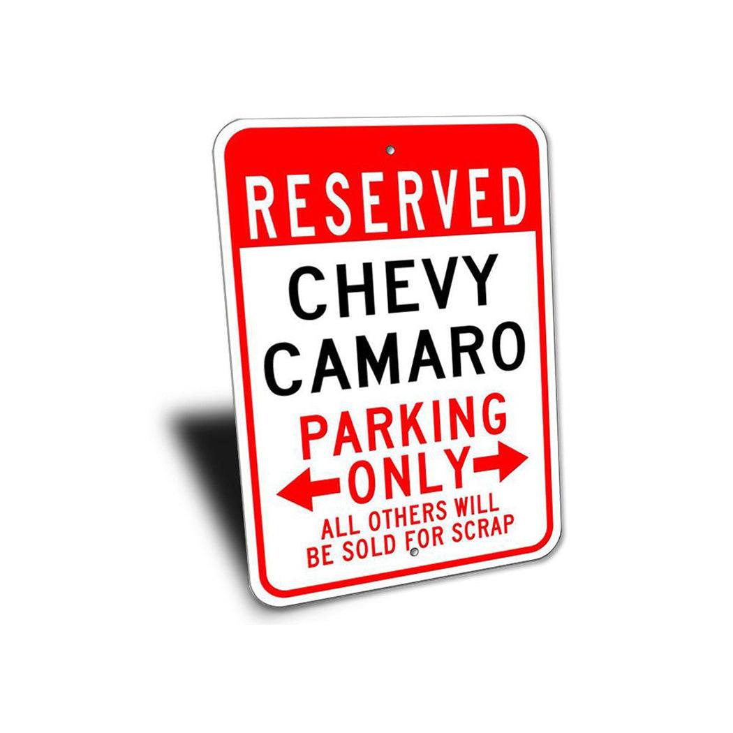 Reserved Chevy Camaro Sign