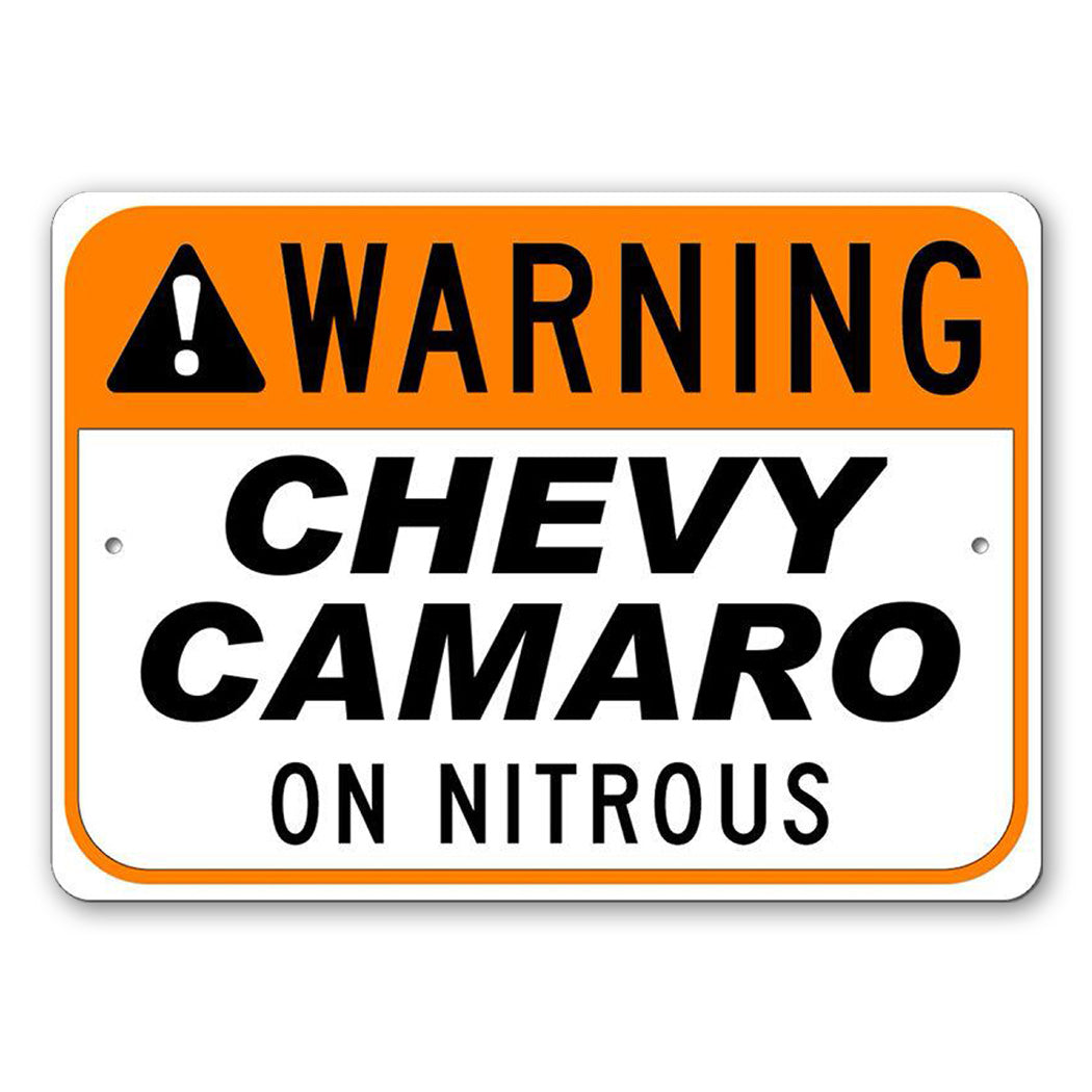 Nitrous Car Warning Sign