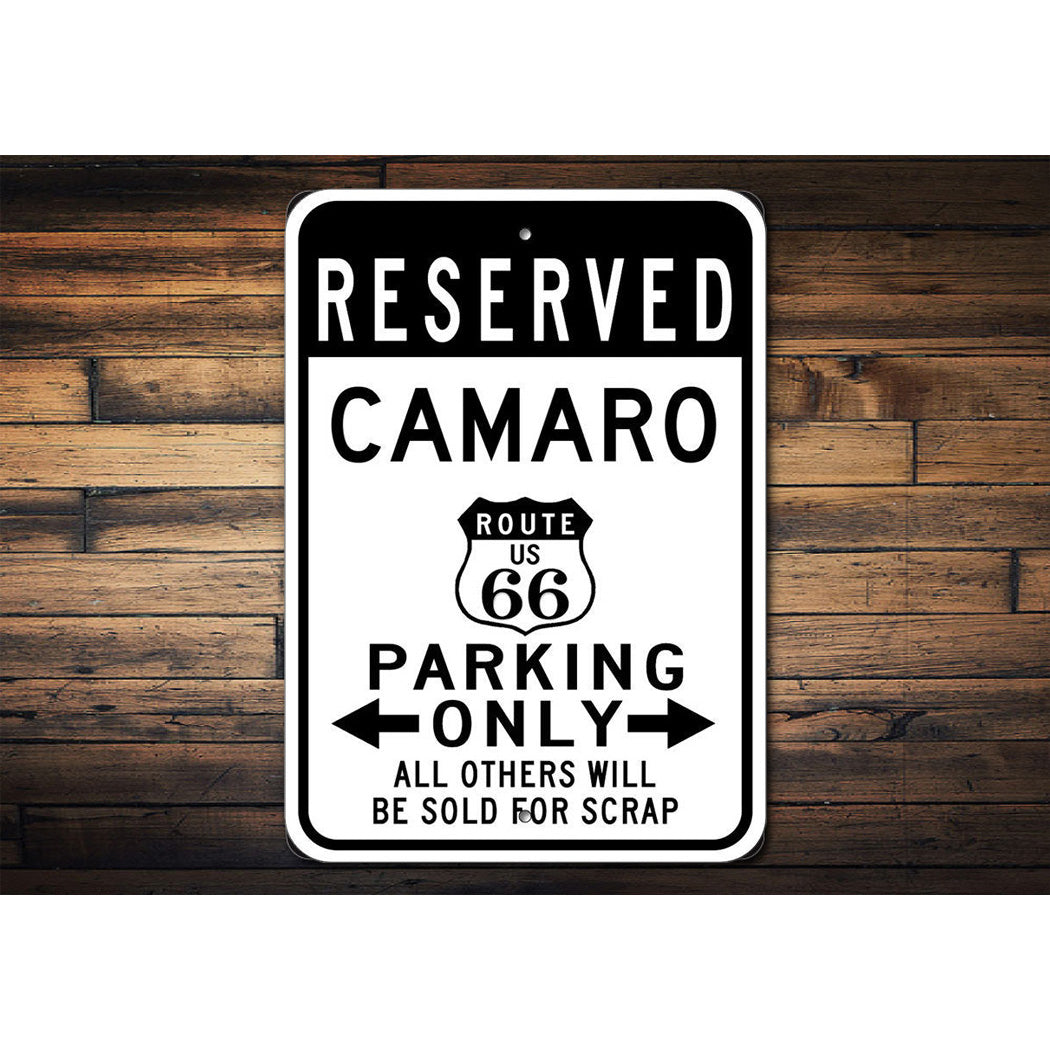 Route 66 Parking Sign