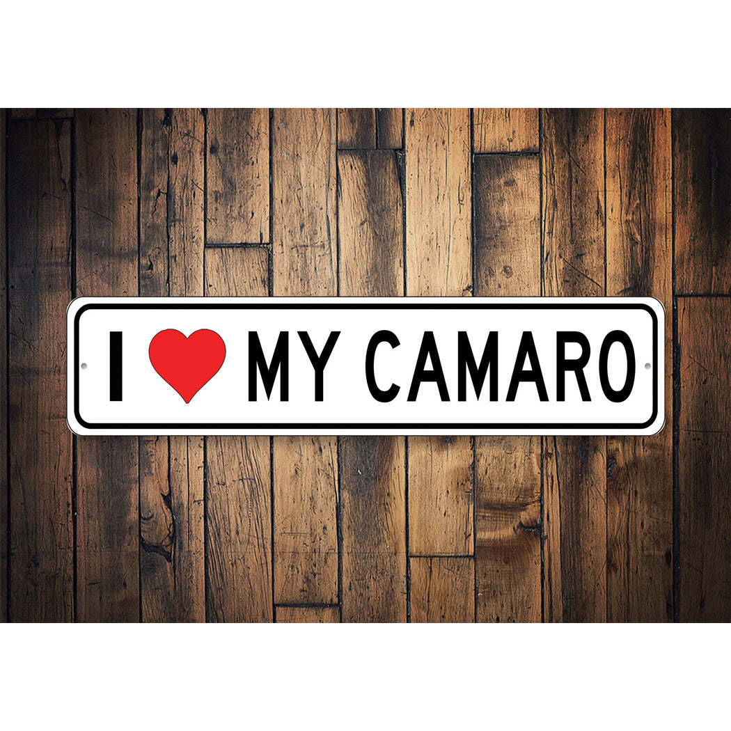 I Love My Car Sign