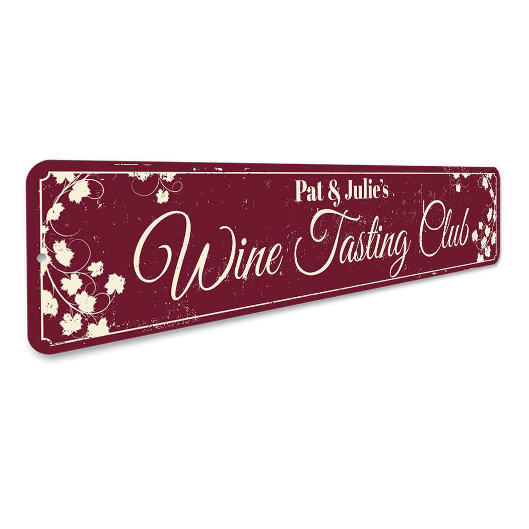 Wine Tasting Club Sign