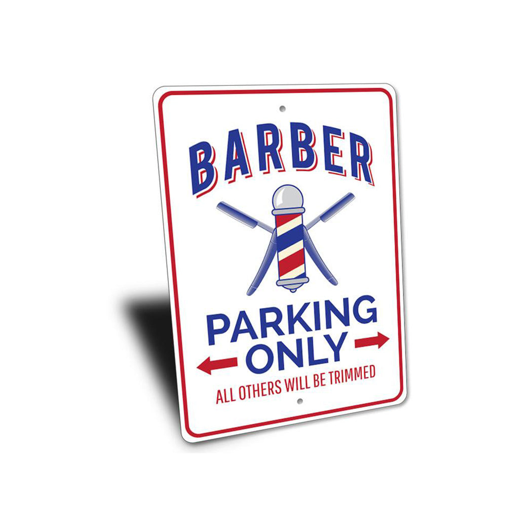 Barber Shop Parking Sign