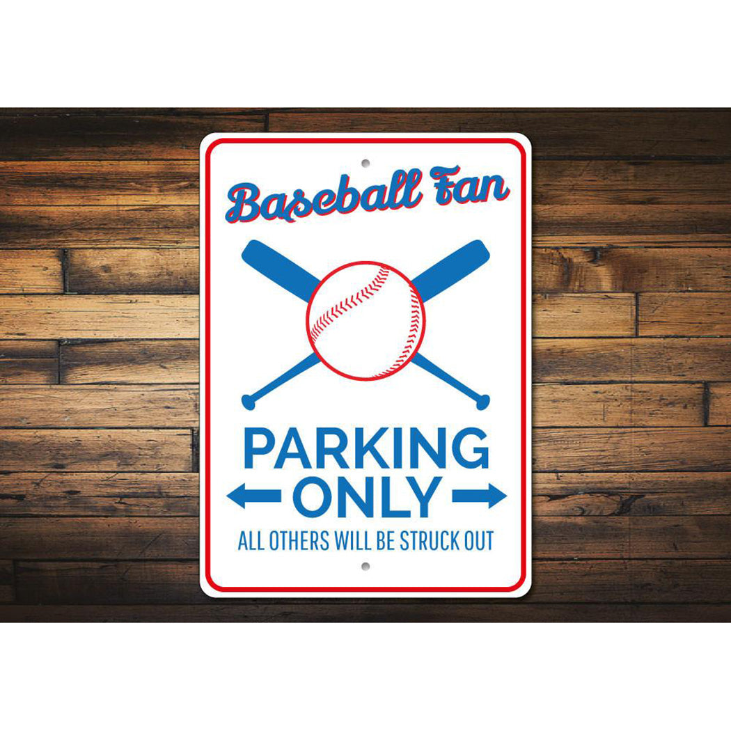 Baseball Fan Parking Sign