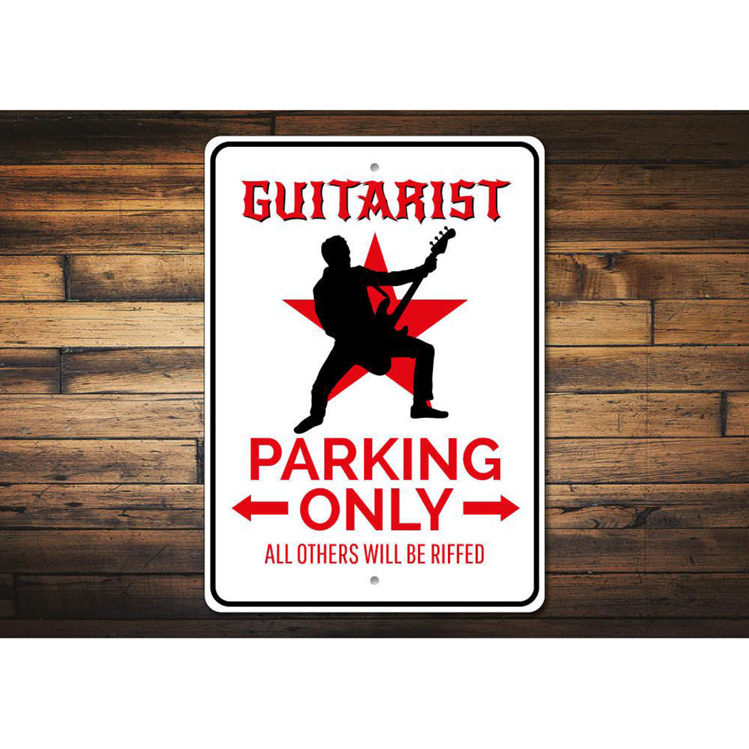 Guitarist Parking Sign