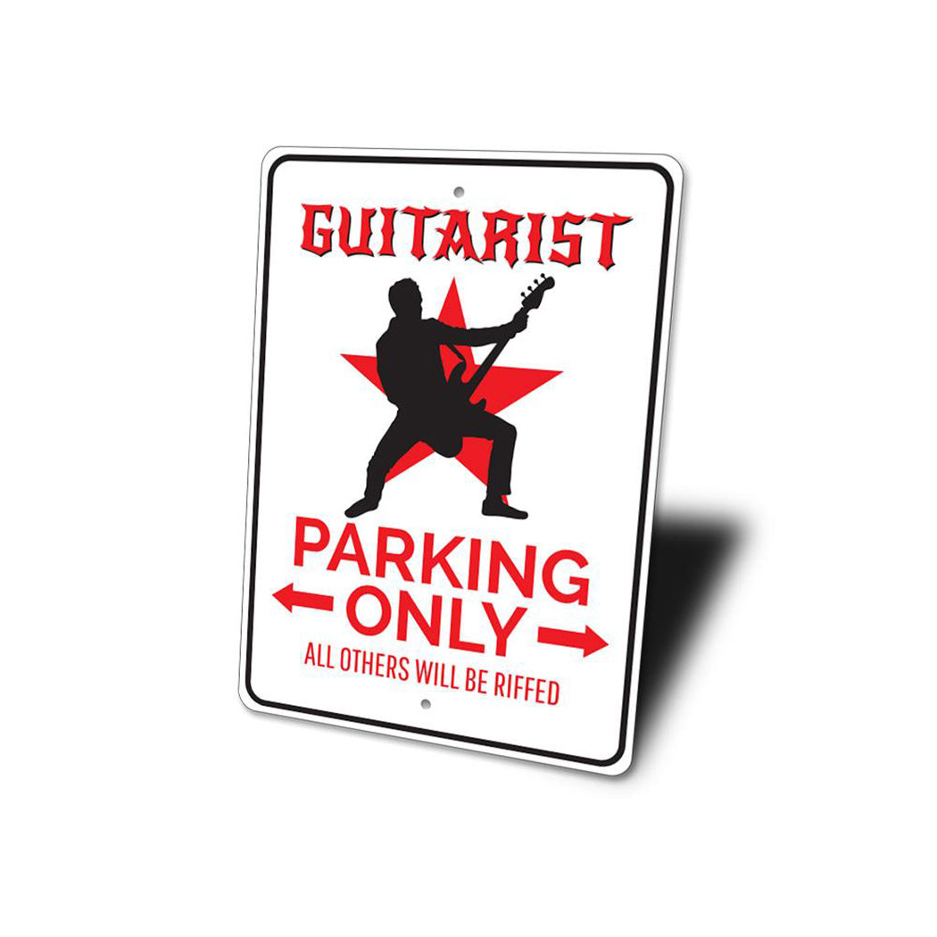 Guitarist Parking Sign