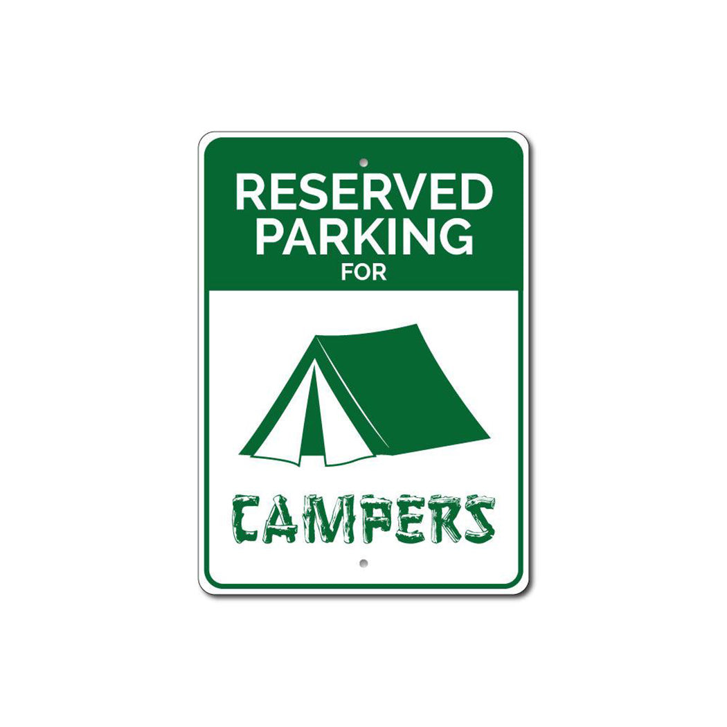 Reserved Parking Camper Sign