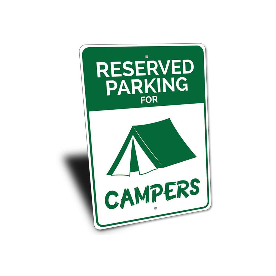 Reserved Parking Camper Sign