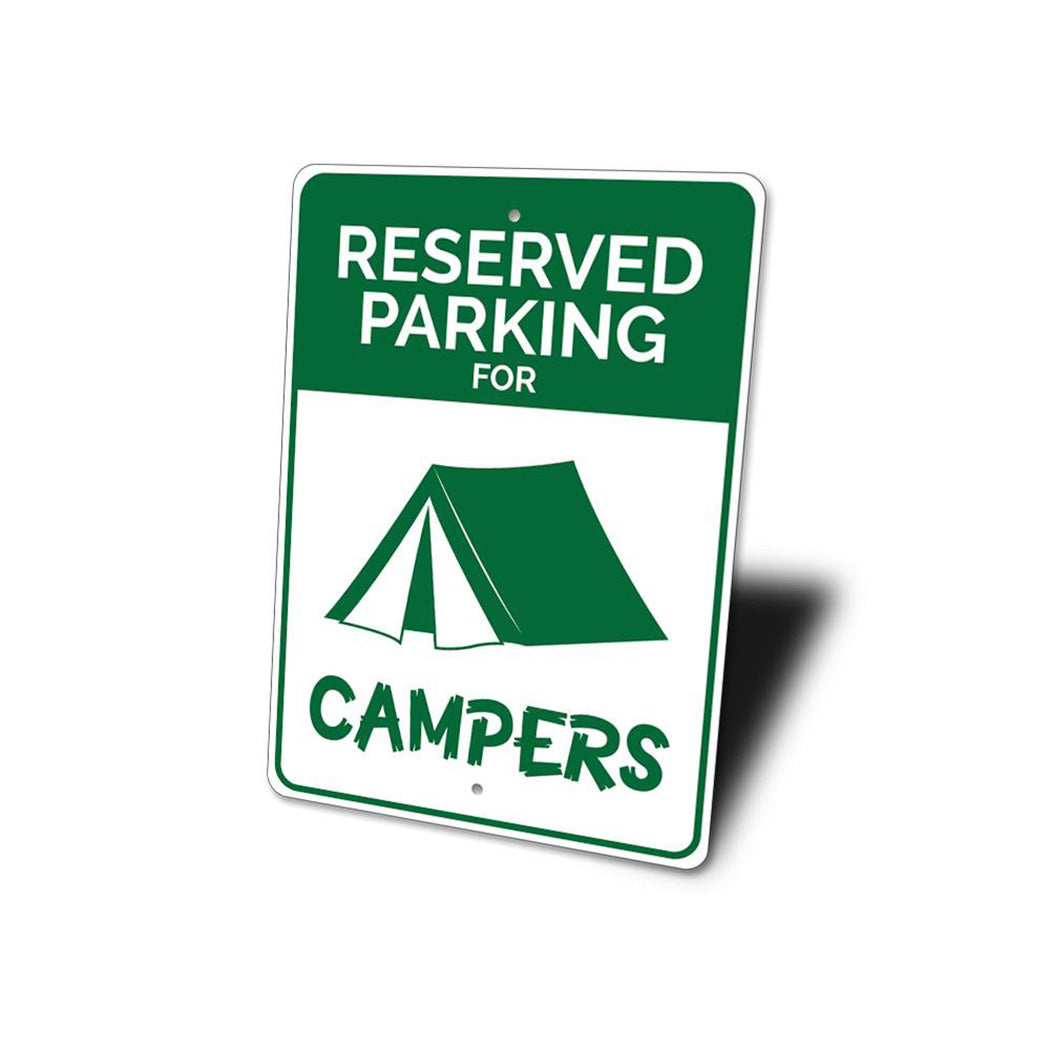 Reserved Parking Camper Sign