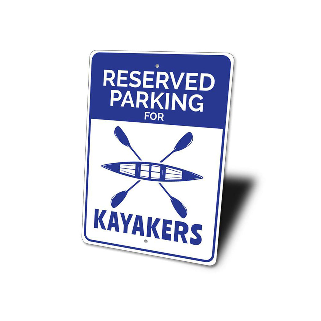 Kayaker Parking Sign