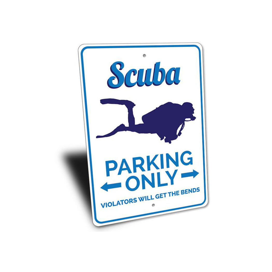 Scuba Parking Sign