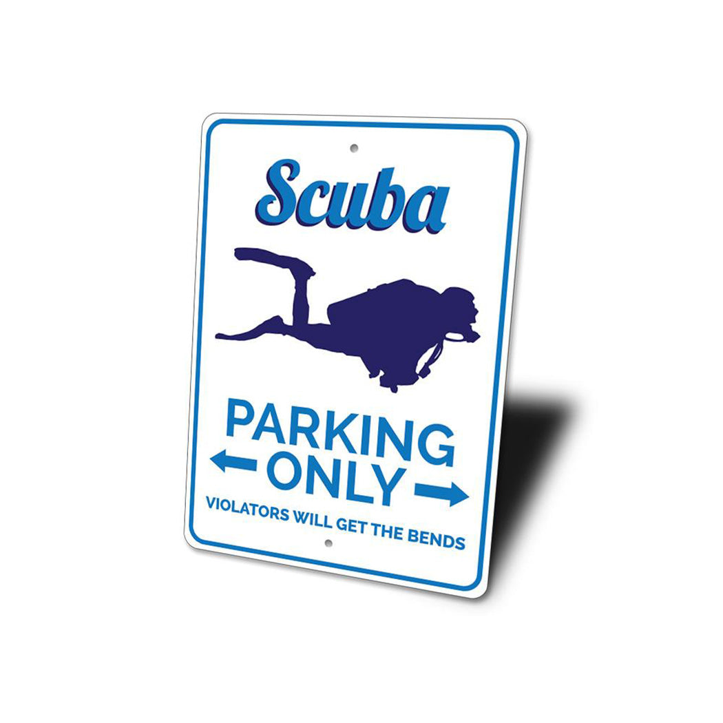 Scuba Parking Sign