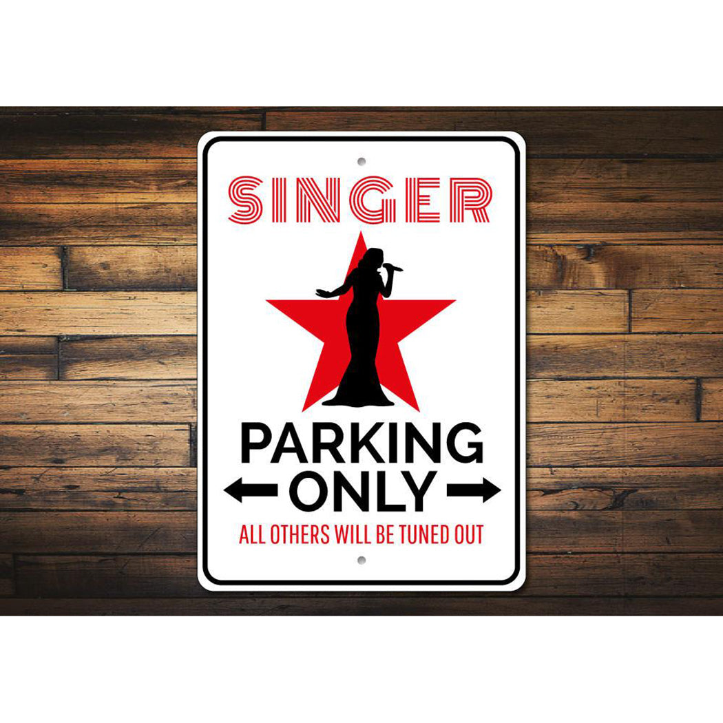 Singer Parking Sign