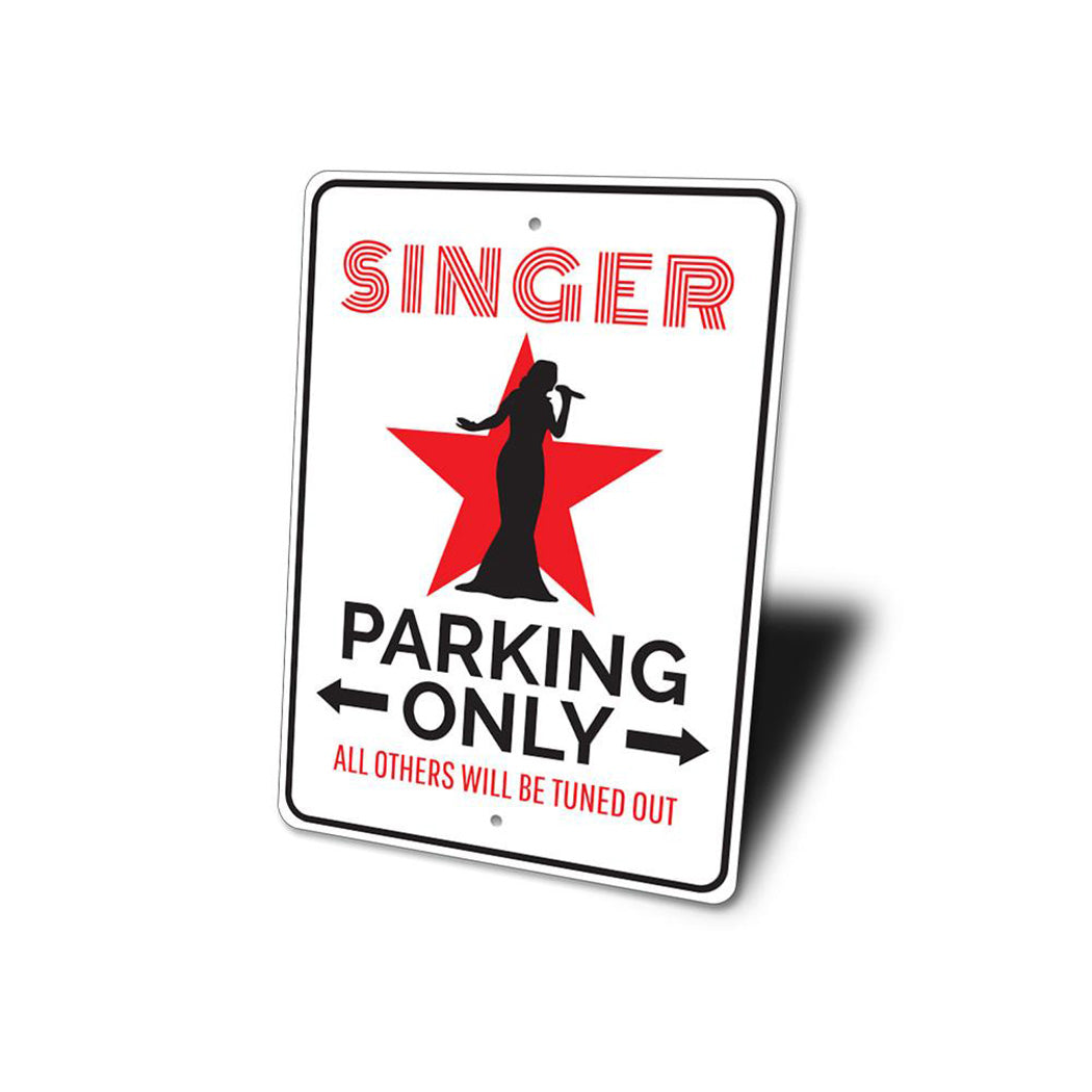 Singer Parking Sign