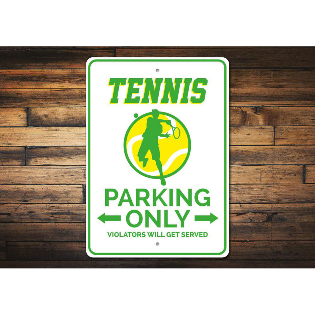 Tennis Parking Sign