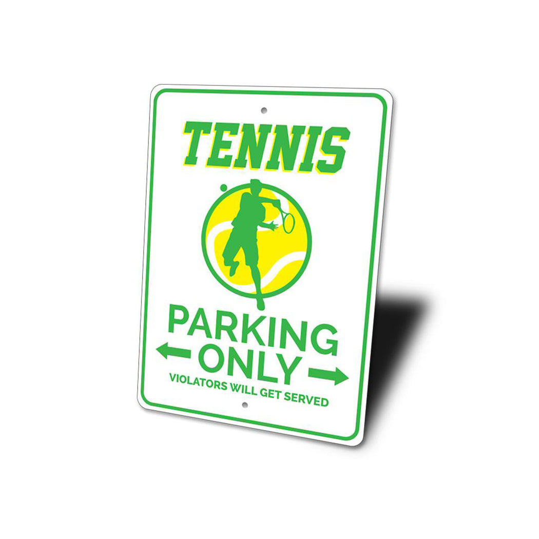 Tennis Parking Sign