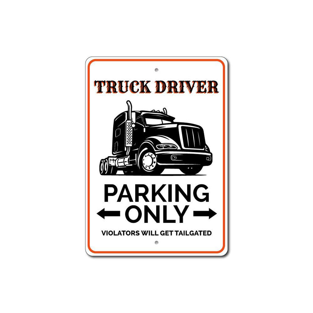 Truck Driver Parking Sign