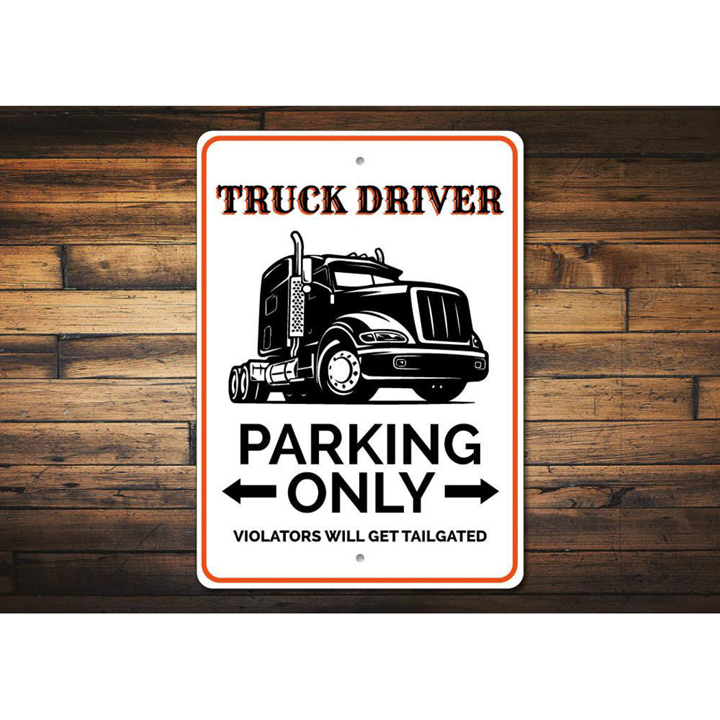 Truck Driver Parking Sign