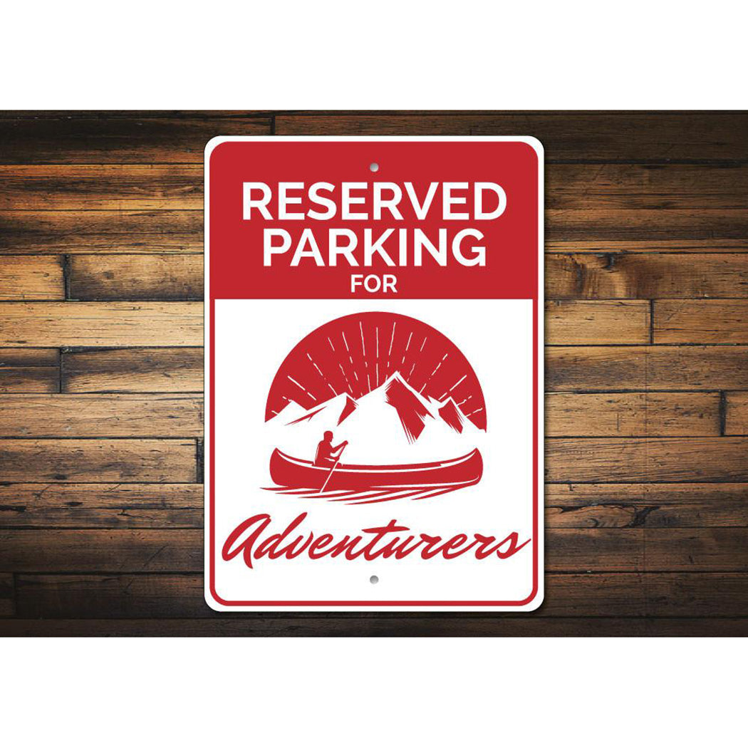 Adventurer Parking Sign