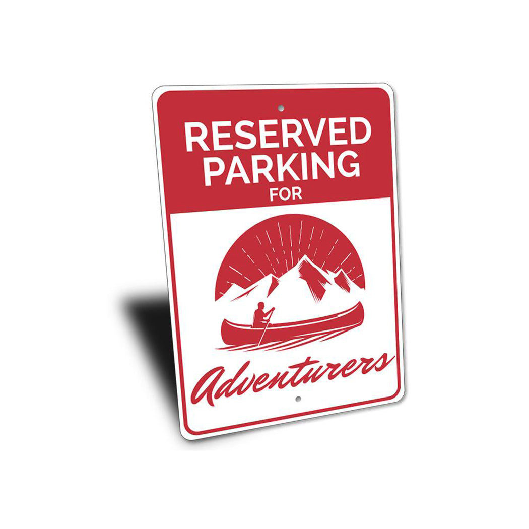 Adventurer Parking Sign