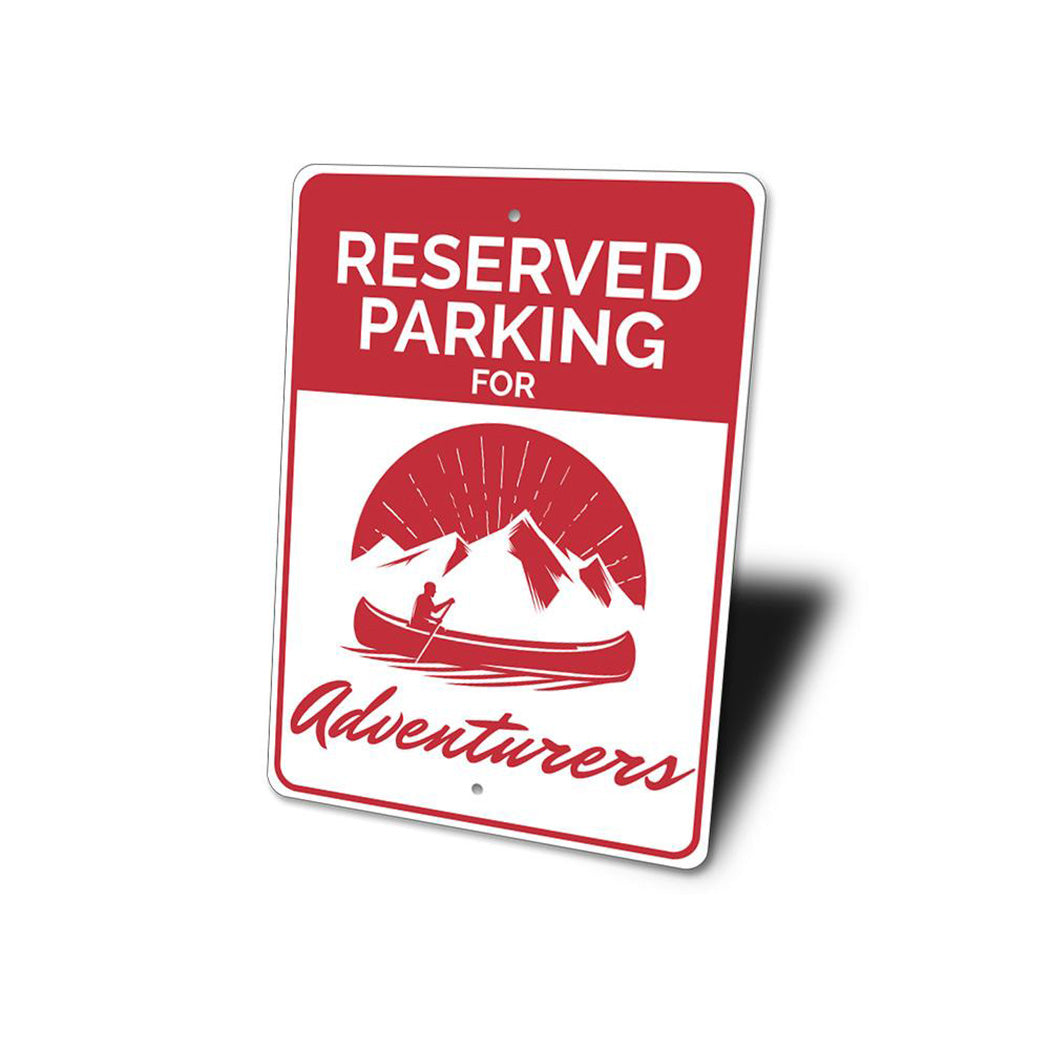 Adventurer Parking Sign