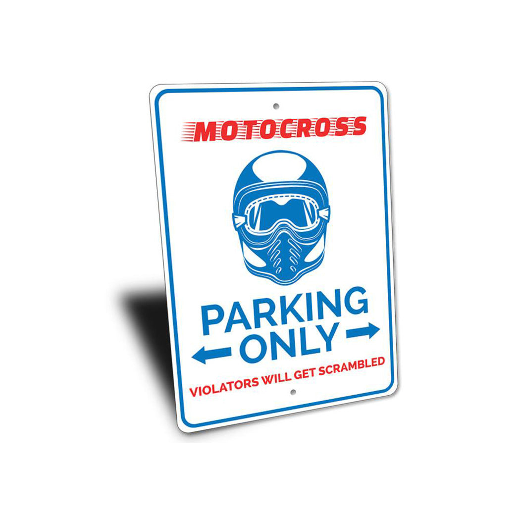 Motocross Parking Sign